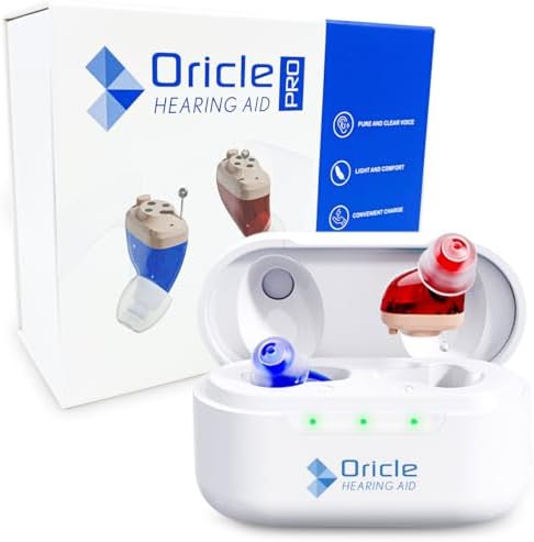 Oracle Pro Hearing Aids for Seniors - Oricle 16 Channel Hearing Aids with Noise Cancellation & Improved Sound Processing - OTC CIC Hearing Aids for Hearing Loss in Adults