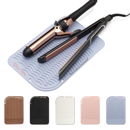 Heat Resistant Mat - Iron Mat - Curling Iron Holder - Silicone Heat Resistant Mat - Makeup Mat - Hot Tools Mat - Hot Tools Flat Iron Holder