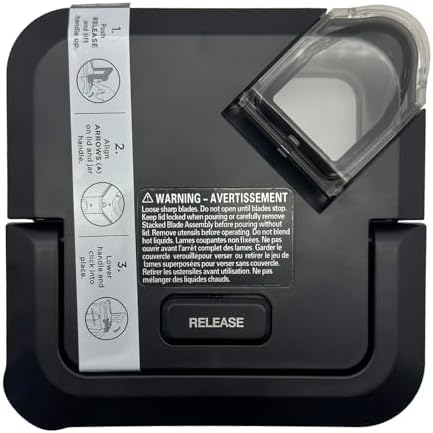 Blender 72 oz XL Pitcher Locking Lid, Jar Top Cover Replacement Part Compatible with Ninja 1000 1200 1500 Watt BL610 BL640 BL642 BL660 BL680 BL682 BL770 BN701 BN750 BN751 BN800 BN801 CT610 DB751