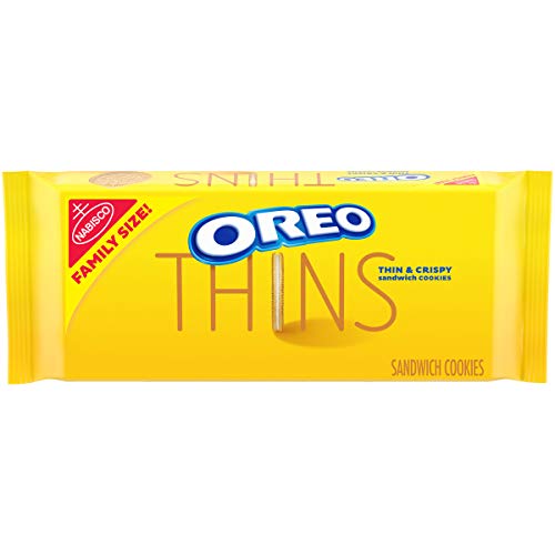 OREO Thins Golden Sandwich Cookies Family Size, 13.1 oz
