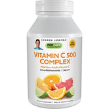 ANDREW LESSMAN Vitamin C 500 Complex 180 Capsules – Non-Acidic Vitamin C Plus Citrus Bioflavonoids for Immune System and Anti-Oxidant Support, No Stomach Upset, Small Easy to Swallow Capsules