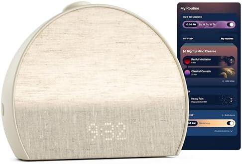 Hatch Restore 3 Sunrise Alarm Clock, Sound Machine, Smart Light (Putty) - White Noise, Screen-Free Sleep Routine