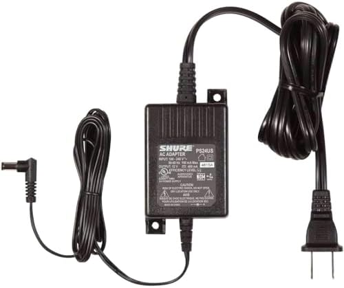 Shure PS24US Replacement Power Supply for BLX4, BLX88, BLX4R, FP33, GLXD6, P2T, PG4, PGX4, PGXD4, SLX4, SLX4L and UABiasT (Replaces PS23US)