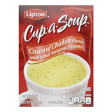 Lipton Cup-a-Soup Instant Soup For a Warm Cup of Soup Cream of Chicken Only 70 Calories Per Serving 2.4 Oz 4 Count (12 Pack)