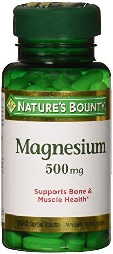 Nature's Bounty Magnesium 500 mg Tablets 100 ea