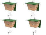 Best Bee Brothers Bee Traps for Outside. Carpenter Bee Trap, Best Bee Wood Traps. Bulk 4 Pack Bee Traps, Patio
