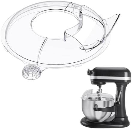 Pouring Shield for KitchenAid Stand Mixers Bowl Lift 6-7 QT Stainless Steel (Only),Safety Pouring Shield,Splatter Guard for Kitchen aid Mixer Bowl,Kitchen aid Accessories and Attachments