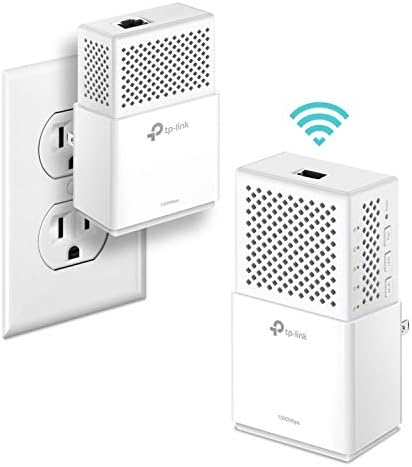 TP-Link AV1000 - TL-WPA7510 KIT Powerline Wi-Fi Extender Gigabit Port, Noise Suppression Design, Plug & Play, Power Saving (Renewed)