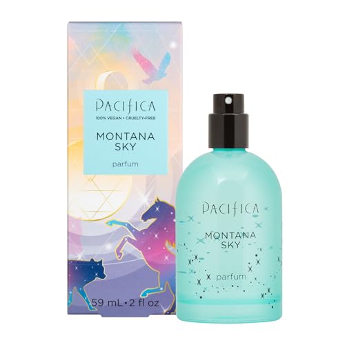 Pacifica Montana Sky Spray Perfume, Fragrances, Grounding, Cedarwood, Elderflower, Black Pepper, Sandalwood, Clean Perfume, Parfum, Eau de Toilette Vegan & Cruelty-Free