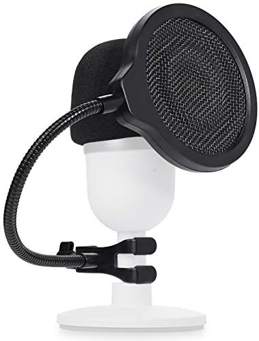 YOUSHARES Razer Seiren Mini Pop Filter with Foam Windscreen - 3 Layers Pop Screen Shield and Foam Cover Compatible with Razer Seiren Mini Mic