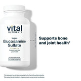 Vital Nutrients - Glucosamine Sulfate (Vegetable Source) - Support for Healthy Joint Function and Cartilage Strength - 120 Vegetarian Capsules per Bottle - 750 mg