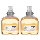 Gojo TFX Premium Foam Antibacterial Handwash, Fresh Fruit Scent, 1200 mL Foam Hand Soap Refills TFX Touch-Free Dispenser (Pack of 2) - 5362-02