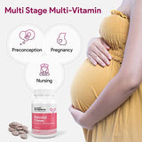 Nutri Supreme Prenatal Vitamin, Chewable Prenatal Vitamins for Women with 800 MCG of Folate, Complete Pregnancy Multivitamin with Iron, Kosher, Cherry Flavor, 90 Count