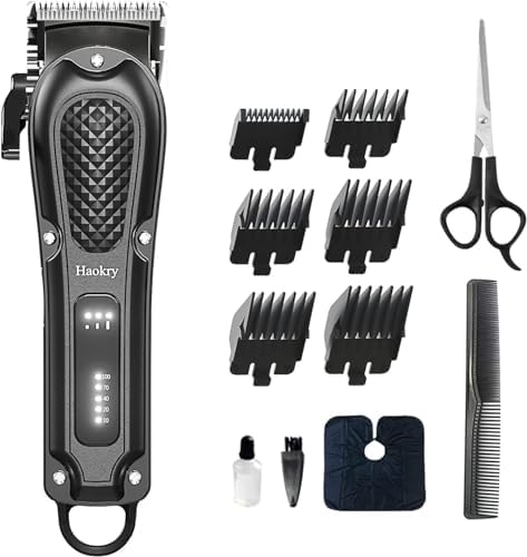 Hair Clippers for Men Professional - Cordless&Corded Barber Clippers for Hair Cutting & Grooming Rechargeable Beard Trimmer