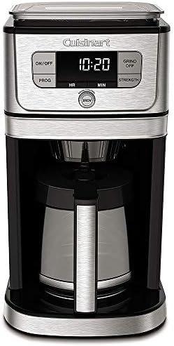 Cuisinart DGB-800 Fully Automatic Burr Grind & Brew, 12-Cup Glass, Silver
