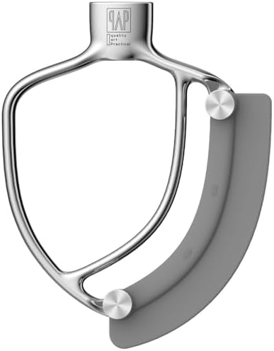 Flex Edge Beater Pro FEB6G Compatible with KitchenAid 6qt Bowl-Lift Stand Mixer with Glass Bowl (2 Replaceable Blades)