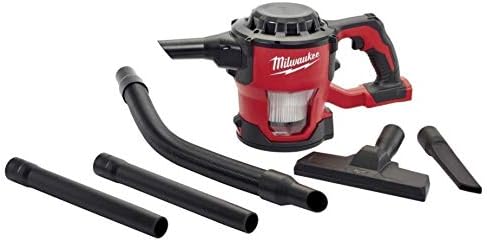 Milwaukee 0882-20 Filter M18 18V Cordless Lithium-ion Compact Vacuum, Hand Held 40 CFM (Complete Set), with Bonus Premium Microfiber Cleaner Bundle
