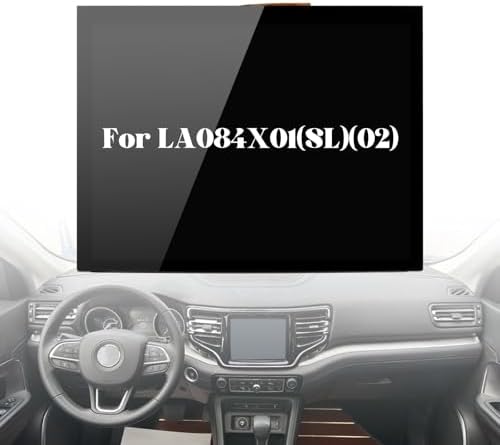 for Uconnect 4C UAQ Screen Replacement for 4C UAQ LA084X01(SL)(02) LCD Screen Display for Jeep Dodge RAM Chrysler 2017-2021 LA084X01(SL)(01) Digitizer Screen Touch Assembly Replacement Black 8.4"