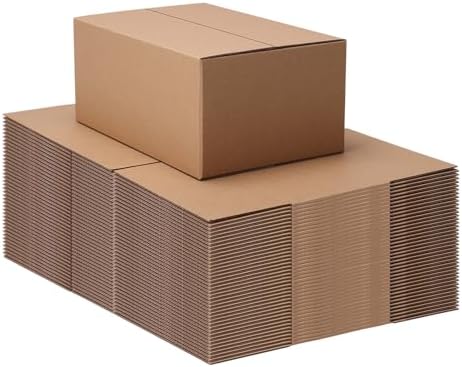 Schliersee 9x6x4 Shipping Boxes Set of 40, Brown Kraft Corrugated Cardboard Small Boxes Mailers for Packaging(22.86x15.4x10.1 cm)