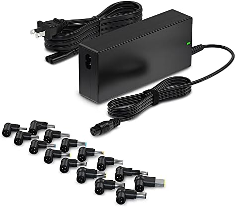 90W Universal AC Adapter Laptop Charger Replacement for Dell HP Acer Asus Lenovo IBM Toshiba Samsung Sony Fujitsu Notebook Ultrabook Chromebook Power Supply Cord