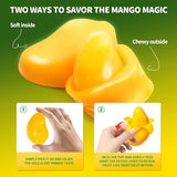 Amos Peelable Mango Candy, Peelerz Gummy Mango Peeling Candy,Resealable 2.19oz Bag (Pack of 3)