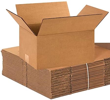 BOX USA Shipping Boxes Small 12"L x 9"W x 6"H, 100-Pack | Corrugated Cardboard Box for Packing, Moving and Storage