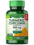 Turmeric Curcumin with Black Pepper Extract | 500mg | 120 Capsules | Non-GMO & Gluten Free Complex Supplement | by Nature's Truth