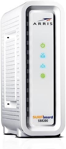 ARRIS (SB8200-RB) - Cable Modem - Fast DOCSIS 3.1 32x8 Gigabit Cable Modem , Approved for Comcast Xfinity, Cox, Charter Spectrum, & more | 1 Gbps Max Internet Speed, 4 OFDM Channels - Renewed