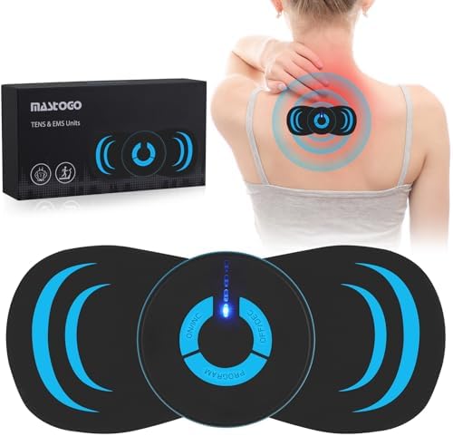 Wireless TENS Unit, 6 Modes 10 High Frequency Intensity TENS Unit Muscle Stimulator, Portable Rechargeable TENS EMS Muscle Stimulator for Pain Relief