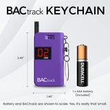 BACtrack Keychain Breathalyzer (Purple) | Ultra-Portable Pocket Keyring Alcohol Tester for Personal Use