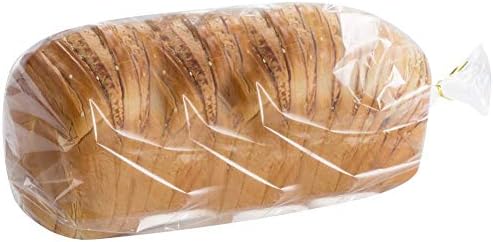 200 Count Bread Loaf Bags With Free Twist Ties (200 Pack)