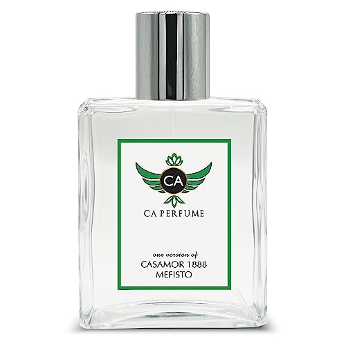CA Perfume Impression of Casamor1888 Mefisto For Men Replica Fragrance Dupes Eau de Parfum Spray Bottle 3.4 Fl Oz/100ml-X1
