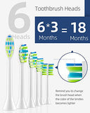 7AM2M Sonic Electric Toothbrush with 6 Brush Heads for Adults and Kids, One Charge for 90 Days, Wireless Fast Charge, 5 Modes with 2 Minutes Build in Smart Timer, Electric Toothbrushes(Navy Blue)