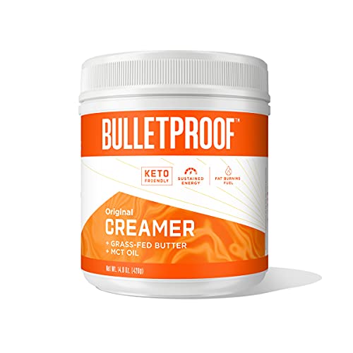 Bulletproof Original Creamer, 14.8 Ounces, Keto Coffee Creamer with MCT Oil and Grass-Fed Butter, Supports Brain Function