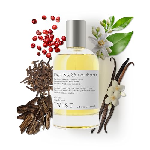 Twist Royal No. 86 - Eau De Parfum Inspired by Replica M. Margiela's By The Fireplace, Long-Lasting Perfume For Women & Men, Paraben Free, Vegan, Clean Ingredients, Unisex - 100 ml (3.4 fl. oz.)