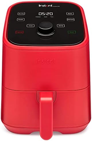 Instant Pot Vortex 2QT Mini Air Fryer, Small Air fryer that Crisps,Reheats,Bakes,Roasts for Quick Easy Meals,Includes over 100 In-App Recipes, is Dishwasher-Safe, from the Makers of Instant Pot, Red