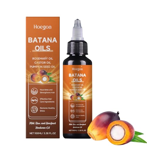 Batana Oil for Hair Growth, Liquid Batana Oil, with Rosemary, Castor, Pumpkin Seed, 4-In-1 Liquid Batana Oil, Organic Hair Oil for All Hair Types (1)