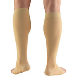 Truform 20-30 mmHg Compression Stockings for Men and Women, Knee High Length, Open Toe, Beige, 3X-Large