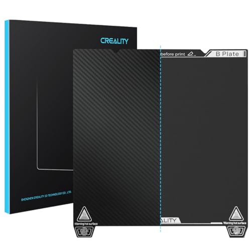 Creality Official Double Sided Build Plate, 315x310mm Glossy PET + Matte PEI Surface Flexible Spring Steel Plate 3D Printer Platforms for Ender 3 S1 Plus/K1 Max/Ender 3 V3 Plus(Without Magnetic Base)