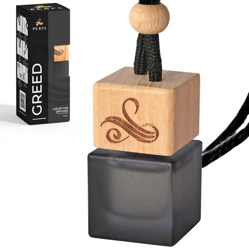 Greed Car Air Freshener for Men | Aventos Perfume Inspired Fragrances | Strong Freshener with Odour Eliminator Technology | Creed Air Freshener | Long Lasting Scents by Perfa