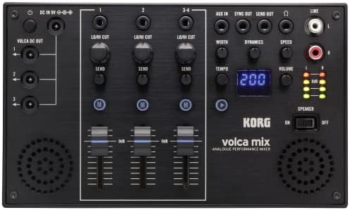 Korg volca mix 4-channel Analog Mixer w/Effects Send/Return, Built-In Speakers, and Volca Sync
