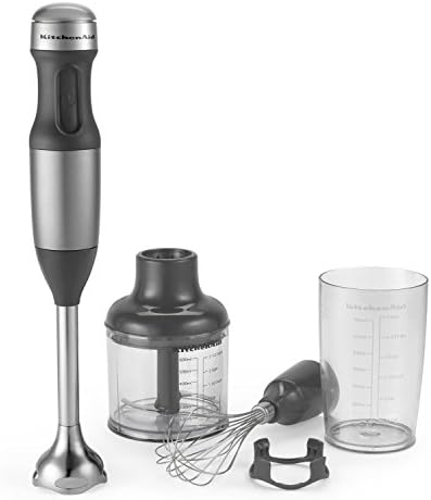 KitchenAid (Renewed) RKHB2351CU 3-Speed Hand Blender - Contour Silver