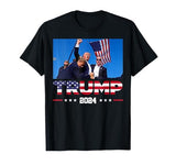 Trump Assassination Attempt Photo Take America Back 2024 T-Shirt