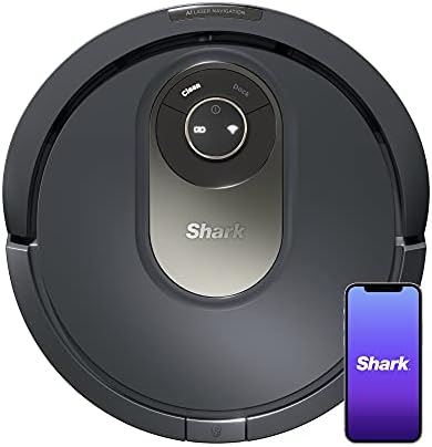Shark AV2001 AI Robot Vacuum with Self-Cleaning Brushroll, Object Detection, Advanced Navigation, Home Mapping, Perfect for Pet Hair, Compatible with Alexa, Gray