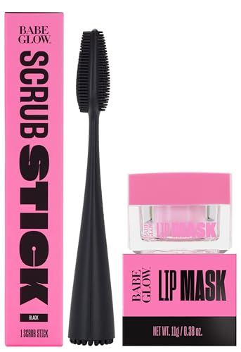 Babe Original Babe Glow Fragrance-Free Lip Sleeping Mask for Softer Lips, Hyaluronic Acid & Antioxidant Infused for Smoother, Moisturized Lips, Unscented, Cruelty-Free…