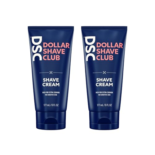 Dollar Shave Club | Shave Cream 6 ounce (2 Pack) | Hydrating Shaving Cream for Sensitive Skin