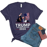 Trump Fist Pump Shot At T-Shirt, Trump Assassination Shirt, Trump Shooting T-Shirt, Never Surrender, Republican Shirt, President Trump Shirt, Trump 2024,Trump Shot Photo T-Shirt,You Missed Shirt