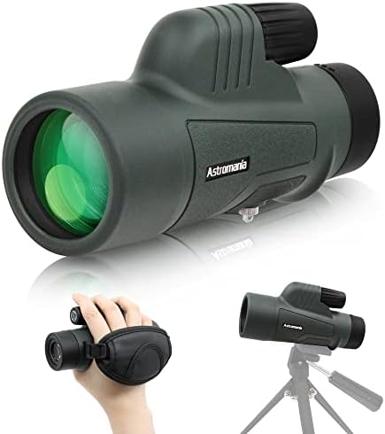 Astromania 10X42 BAK4 High Power Prism Monoculars, Waterproof, Compact Handheld Monoscope for Bird Watching, Wildlife Scenery, Traveling Gifts for Men