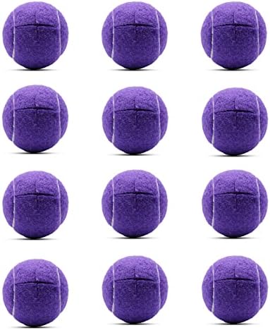 Magicorange 12 PCS Precut Walker Tennis Balls for Walker/Furniture Legs Floor Protection, Heavy Duty Long Lasting Felt Pad Glide Coverings (Purple11)