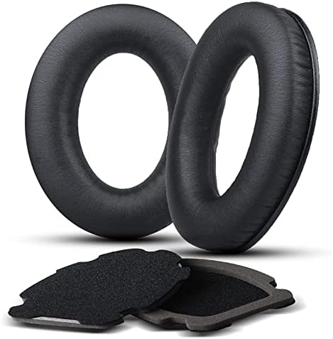Replacement Ear Pads for Bose Aviation A20, Earpads Cushions Compatible with Bose Aviation Headset X A10 A20, Durable Leather Slow Rebound Memory Foam (Black)